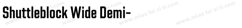 Shuttleblock Wide Demi字体转换